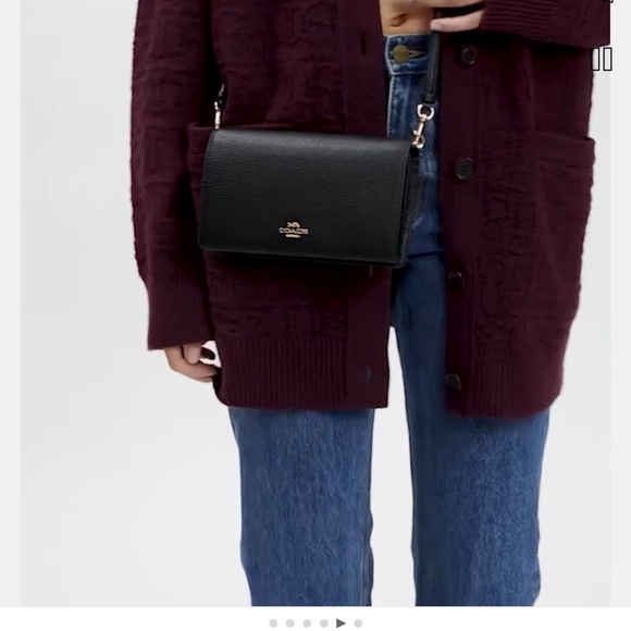 Anna Foldover Clutch Crossbody In Colorblock Signature Canvas - Picture 4 of 13